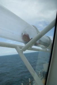 Wasserrutsche AIDAprima Meer Aussicht View Außenbereich Rutsche