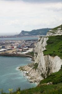Fährhafen von Dover Kreidefelsen
